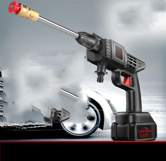 Wireless Lithium Electric Car Wash Machine Auto Water Gun Fully Automatic High Pressure Tool