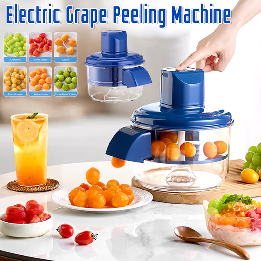 Automatic Electric Grape Peeler Electric Rechargeable Fruit Peeling Machine Hands-Free Skin Remover Home Kitchen Supplies Kitchen Gadgets